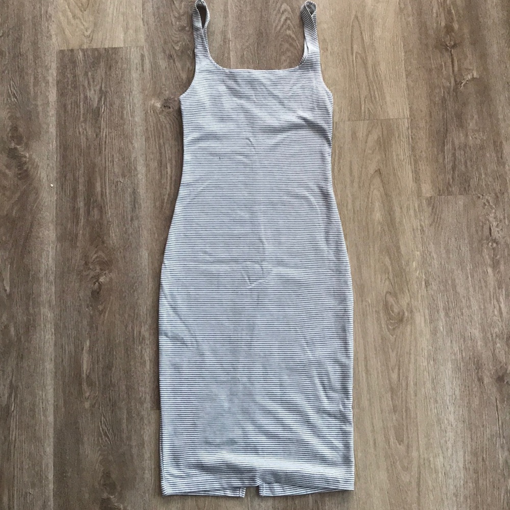 Zara Striped Midi Dress